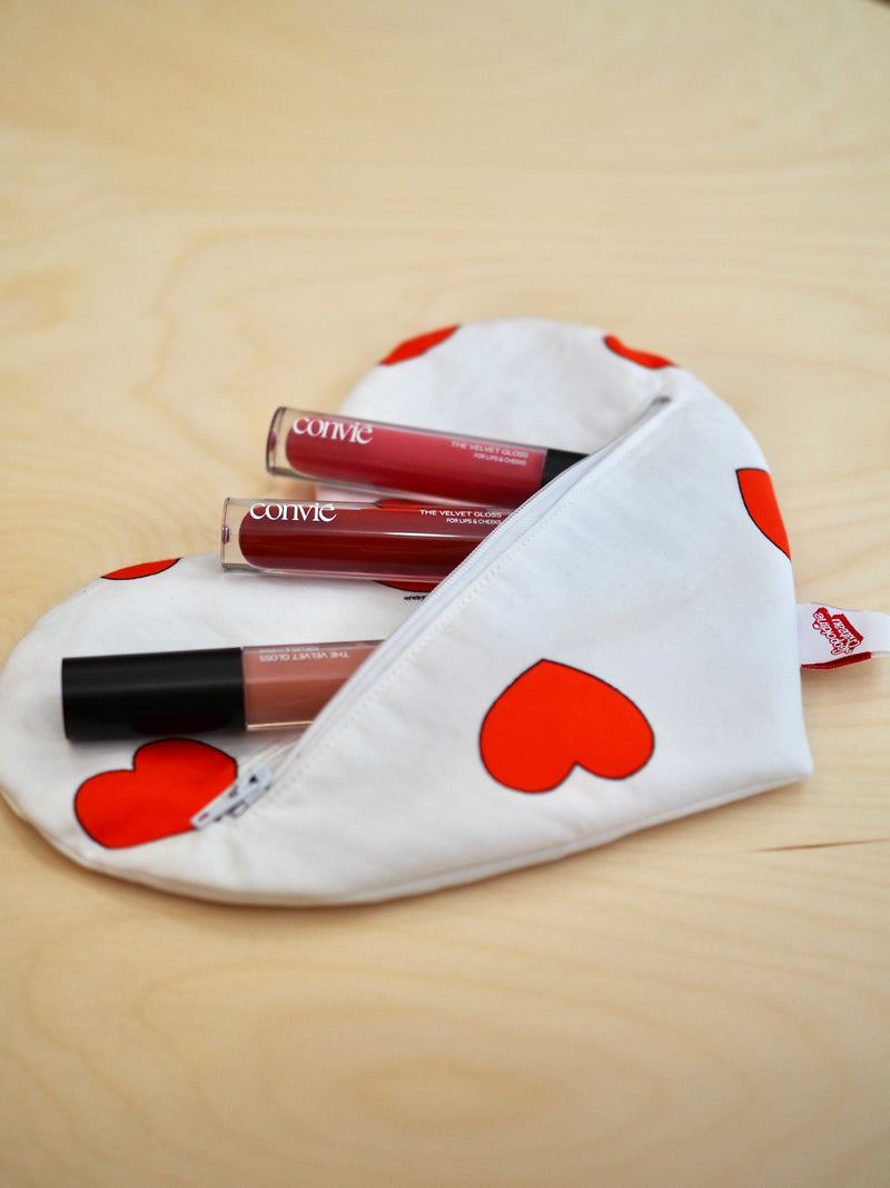 Trousse zippée Coeur