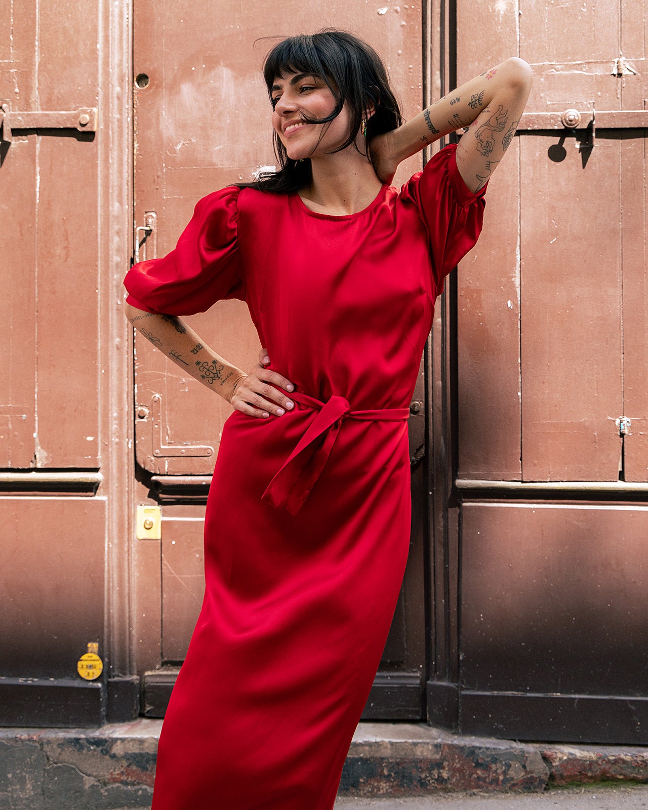 Robe En Soie Et Companie – Taille 36/38, Couleur Mauve, Occasion Très Bon État