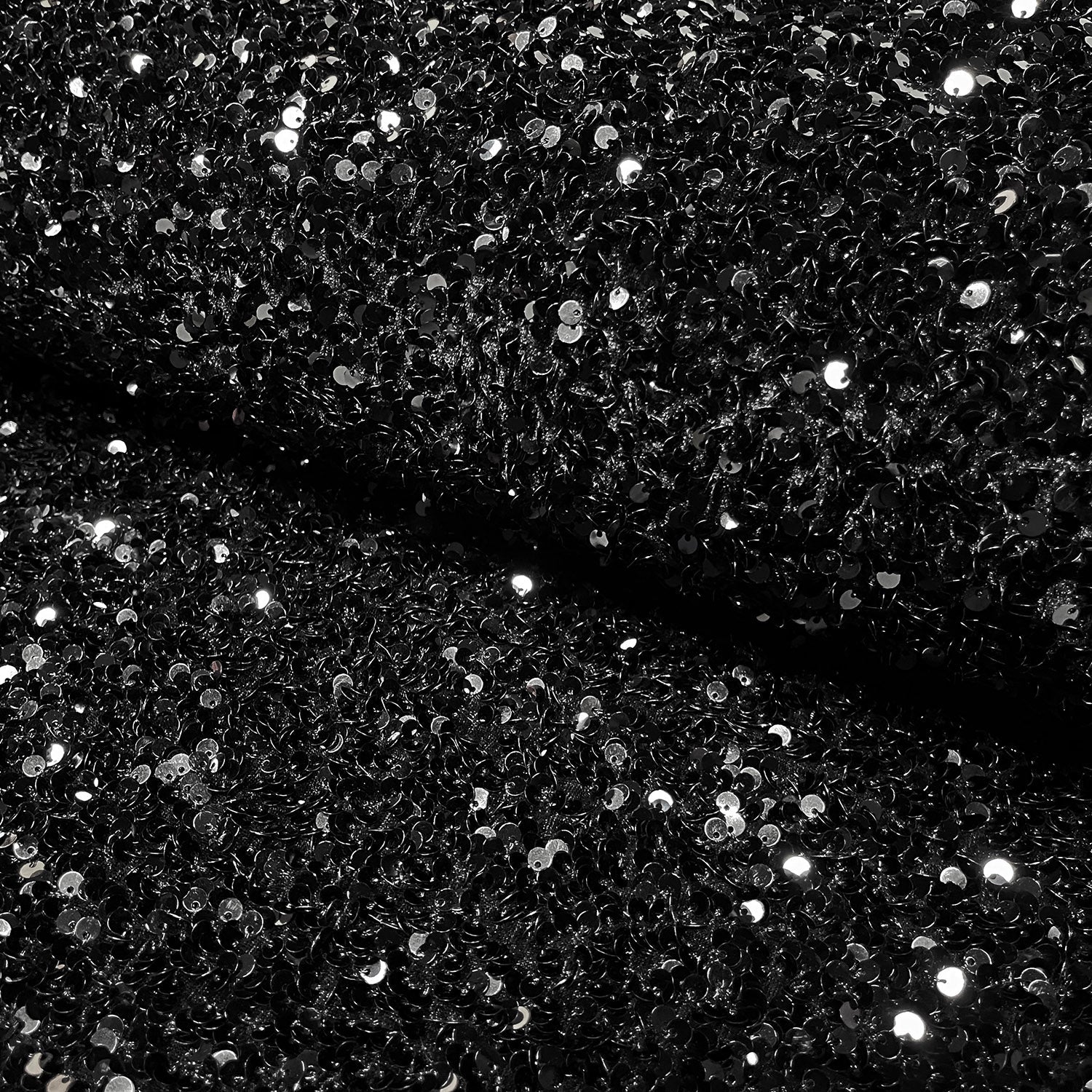 Tissu Toile Feuille Noir Pailleté - Tissus Des Ursules