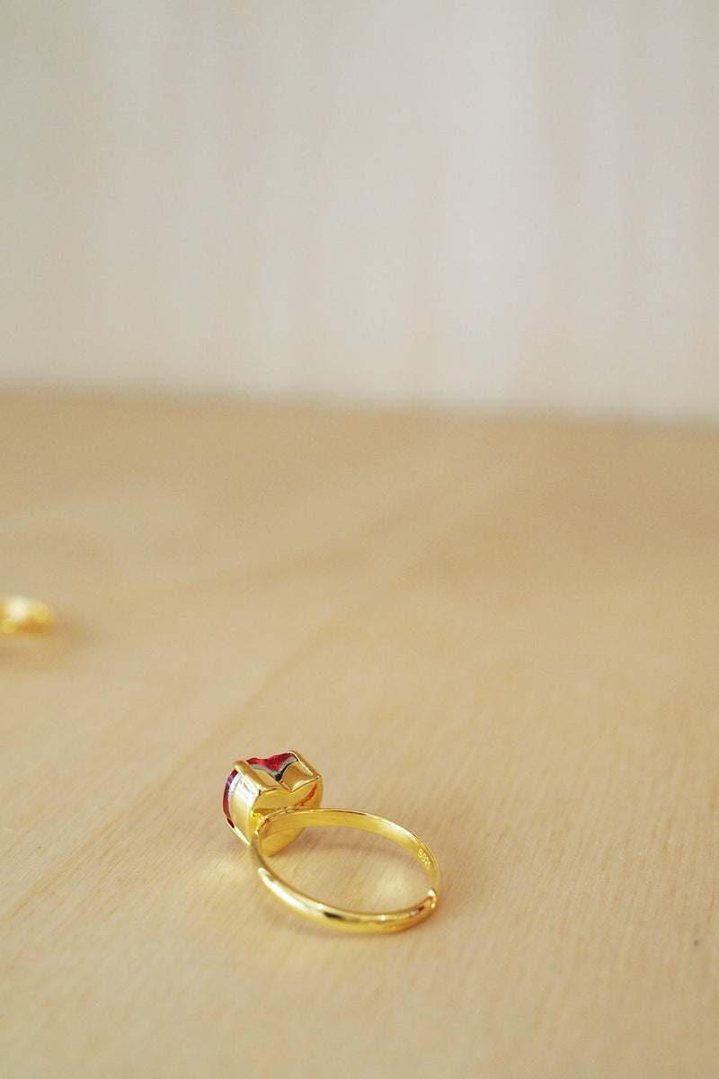 Bague ENFANCE lune jaune or