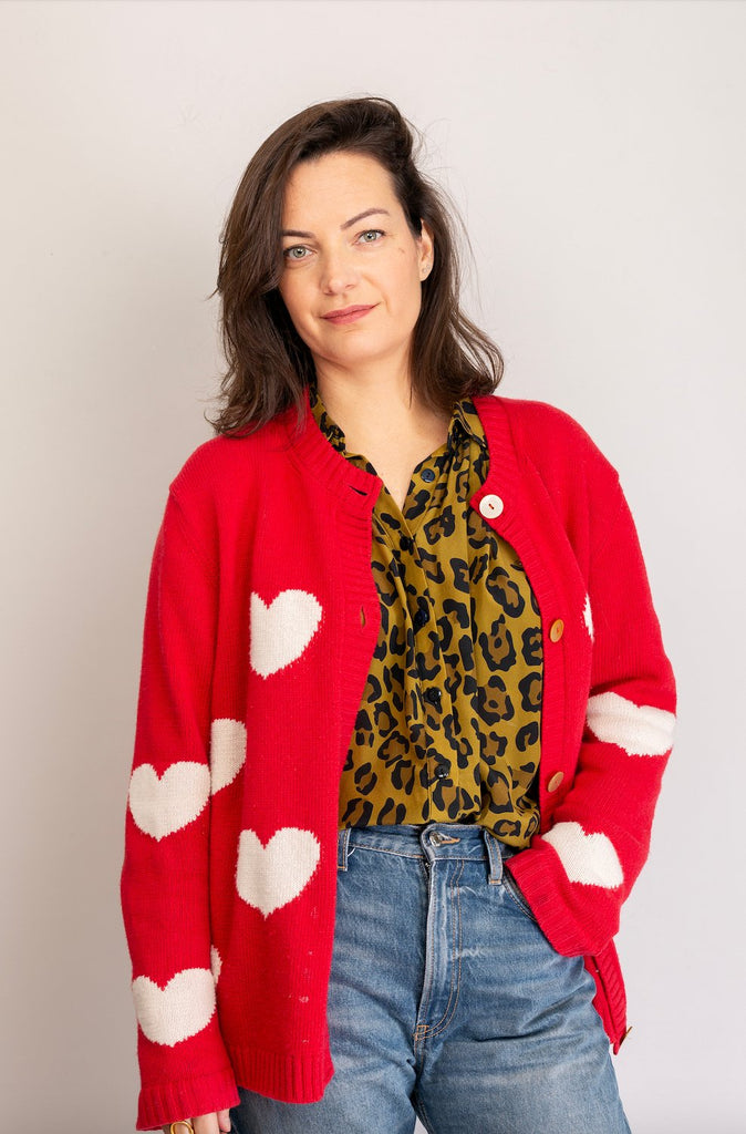 Blouse LOLITA en soie "Léopard" - Léopoldine Chateau