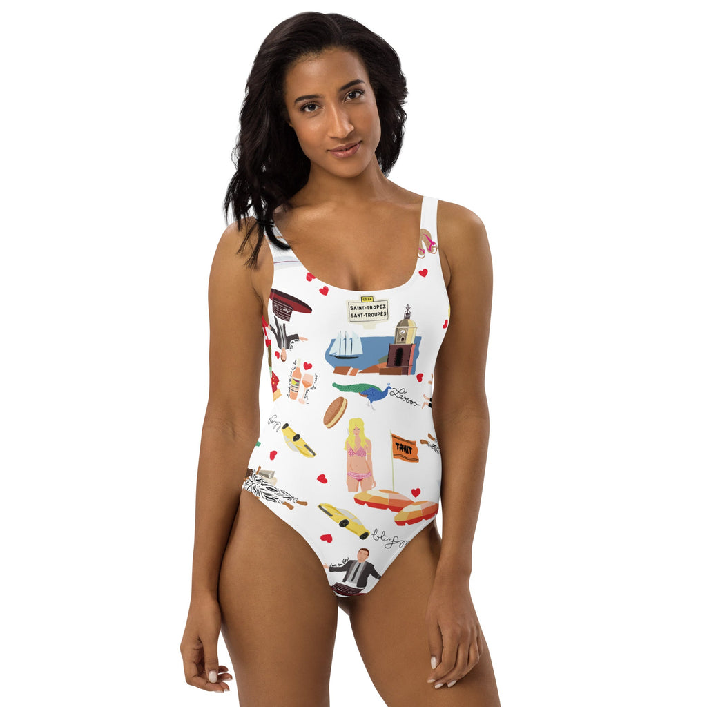 Maillot de Bain PENELOPE Saint Tropez blanc - Léopoldine Chateau