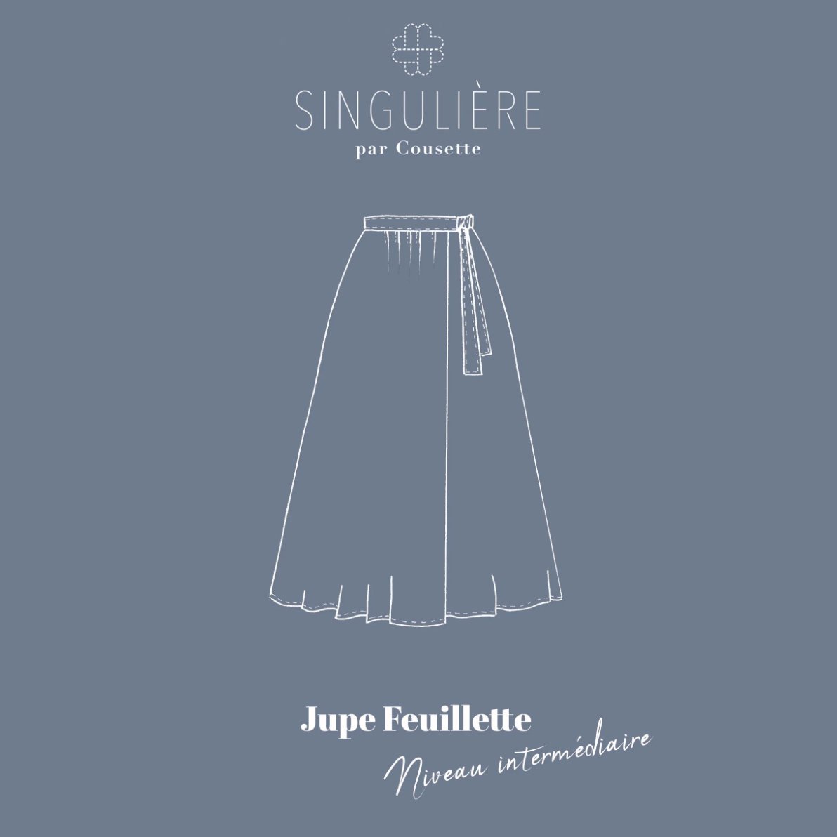 Patron couture - Jupe Feuillette COUSETTE - Léopoldine Chateau