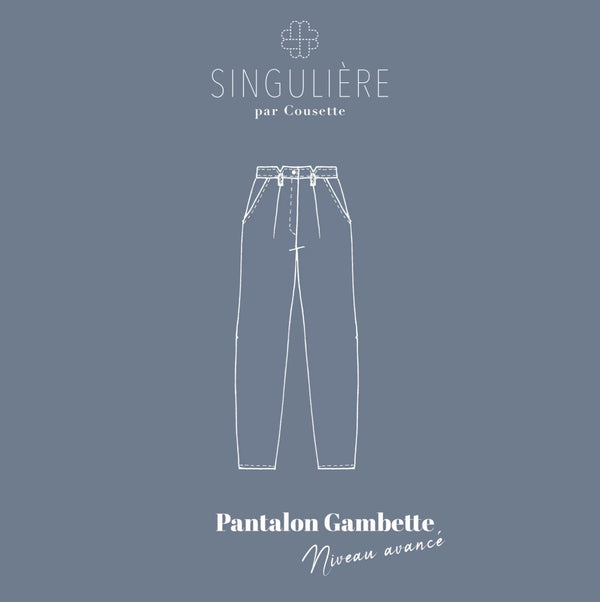 Patron couture - Pantalon Gambette COUSETTE - Léopoldine Chateau