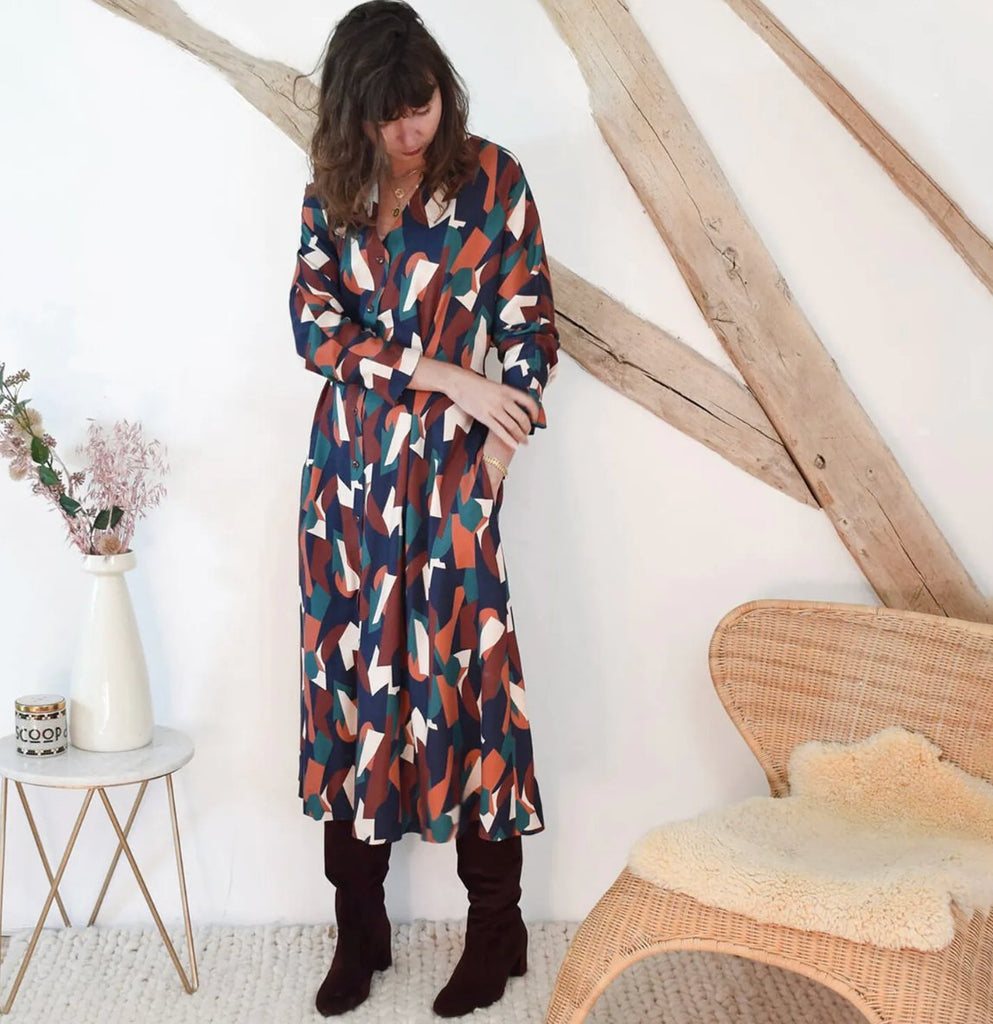 Patron couture - Robe / chemisier Bridgette COUSETTE - Léopoldine Chateau