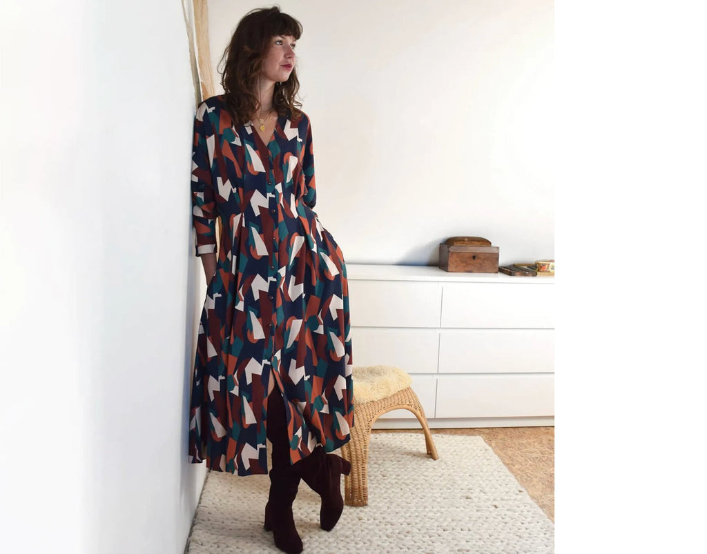 Patron couture - Robe / chemisier Bridgette COUSETTE - Léopoldine Chateau