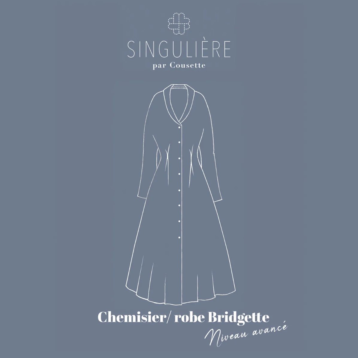 Patron couture - Robe / chemisier Bridgette COUSETTE - Léopoldine Chateau