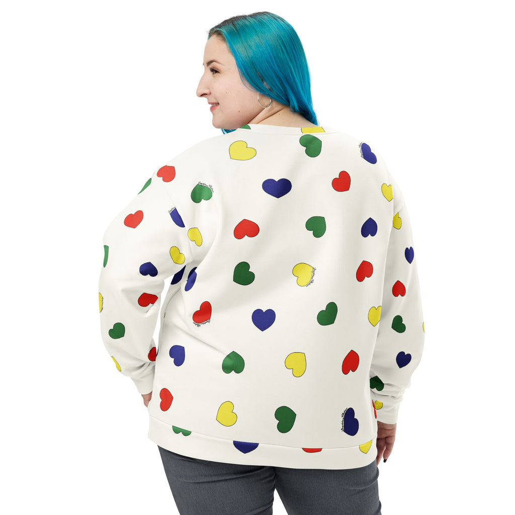 Sweat MALOTRU coeurs multicos - Léopoldine Chateau