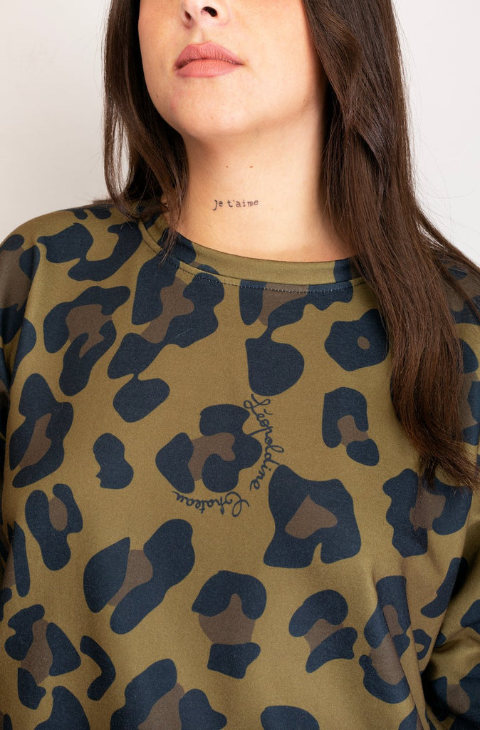 Sweat MALOTRU Léopard - Léopoldine Chateau
