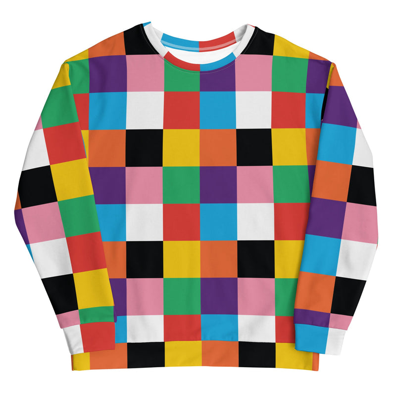 Sweat-shirt MALOTRU Carrés - Léopoldine Chateau