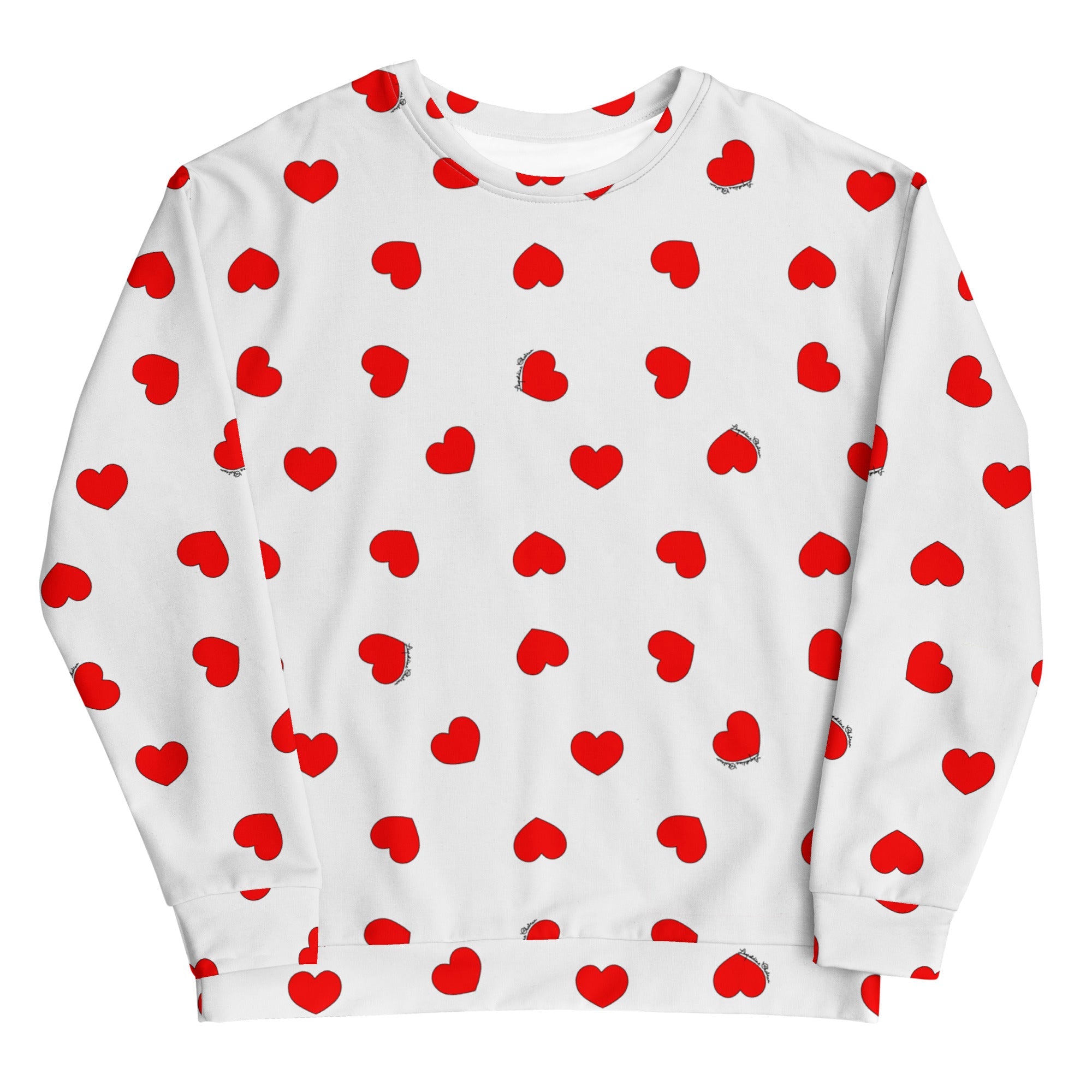 Sweat-shirt MALOTRU Coeur rouges ❤️ - Léopoldine Chateau