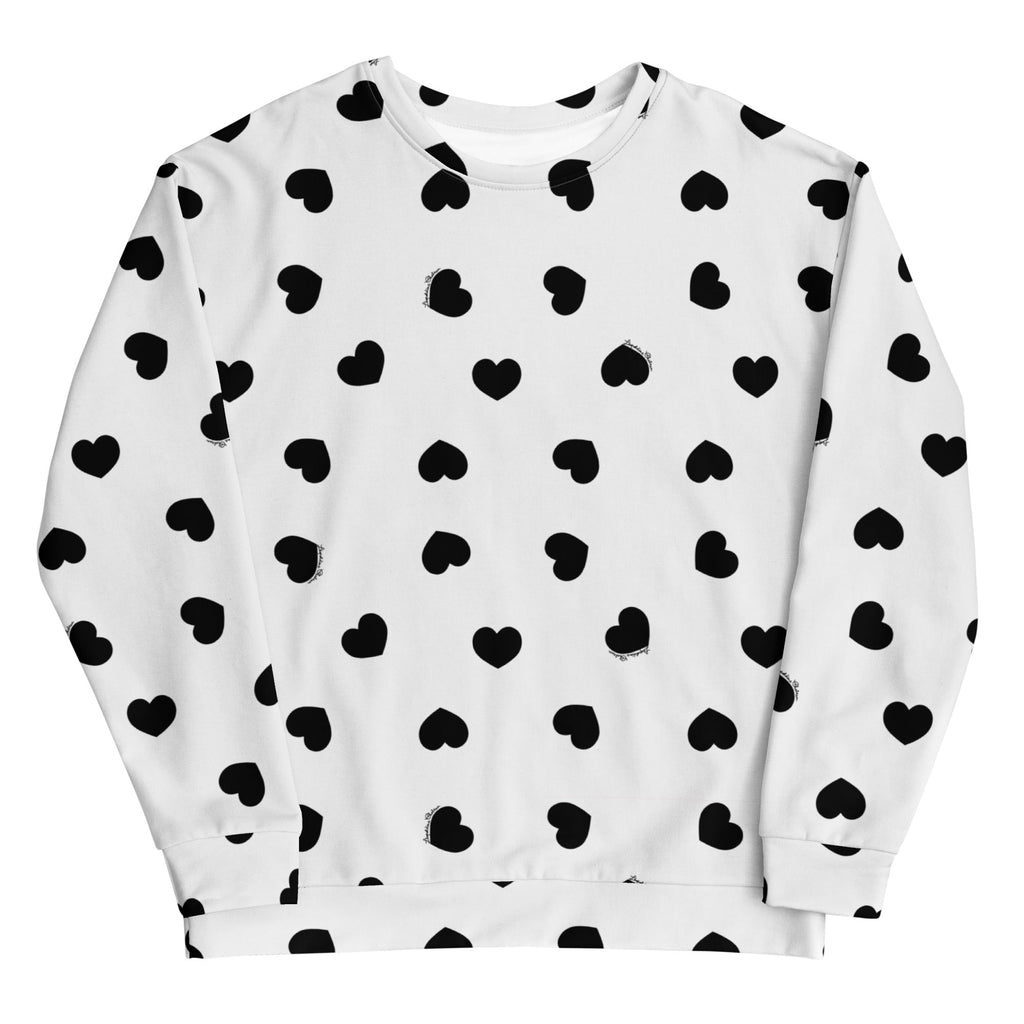 Sweat-Shirt MALOTRU coeurs noirs 🖤 - Léopoldine Chateau