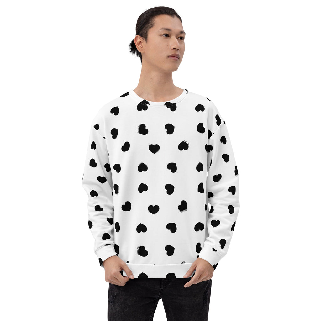 Sweat-Shirt MALOTRU coeurs noirs 🖤 - Léopoldine Chateau