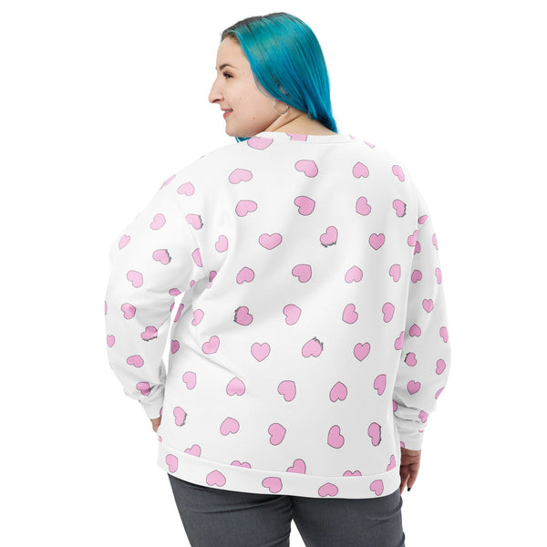 Sweat-Shirt MALOTRU coeurs roses 💕 - Léopoldine Chateau