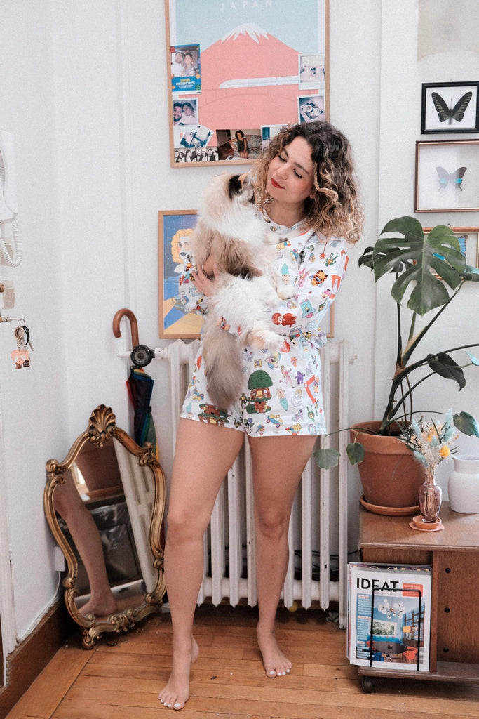 Sweat-shirt MALOTRU "Vintage toys" - Léopoldine Chateau