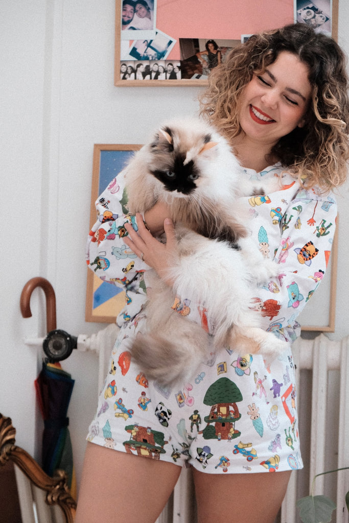 Sweat-shirt MALOTRU "Vintage toys" - Léopoldine Chateau