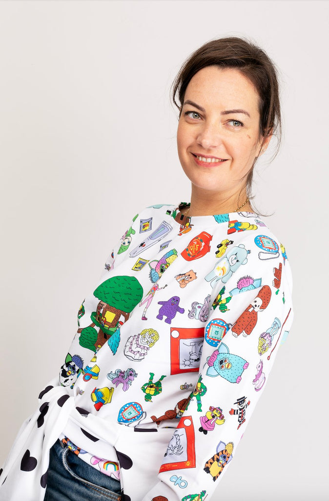 Sweat-shirt MALOTRU "Vintage toys" - Léopoldine Chateau