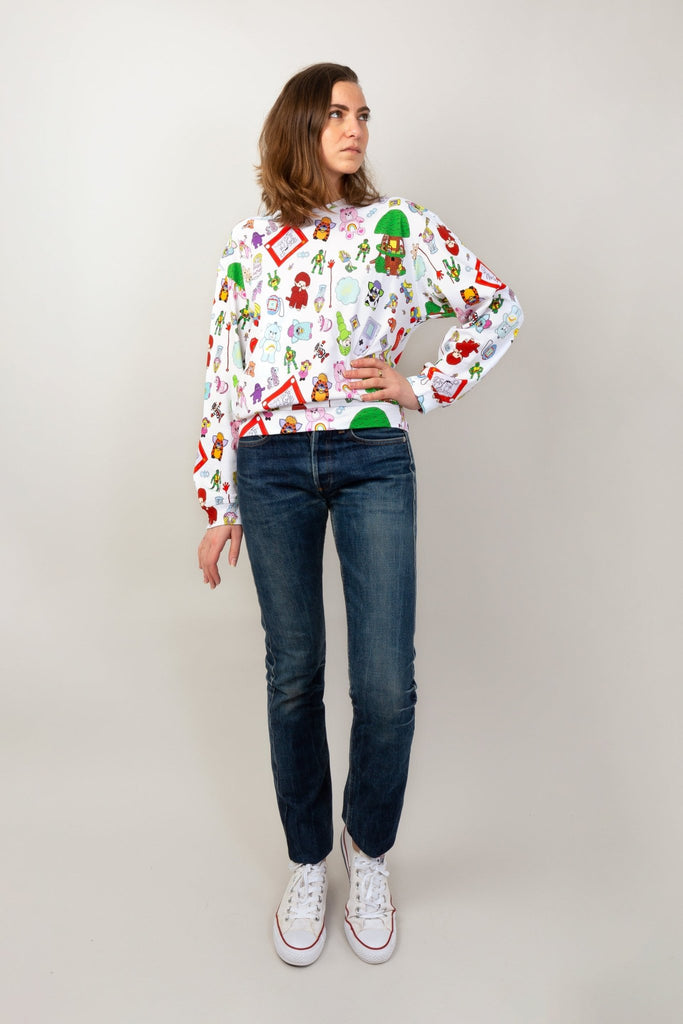 Sweat-shirt MALOTRU "Vintage toys" - Léopoldine Chateau