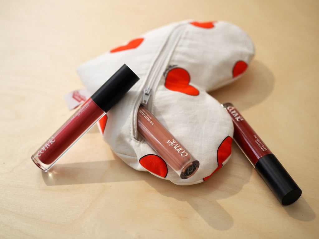 Trousse zippée Coeur - Léopoldine Chateau